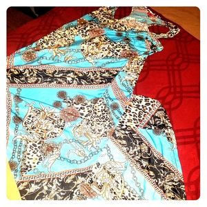 Long racerback floor length dress